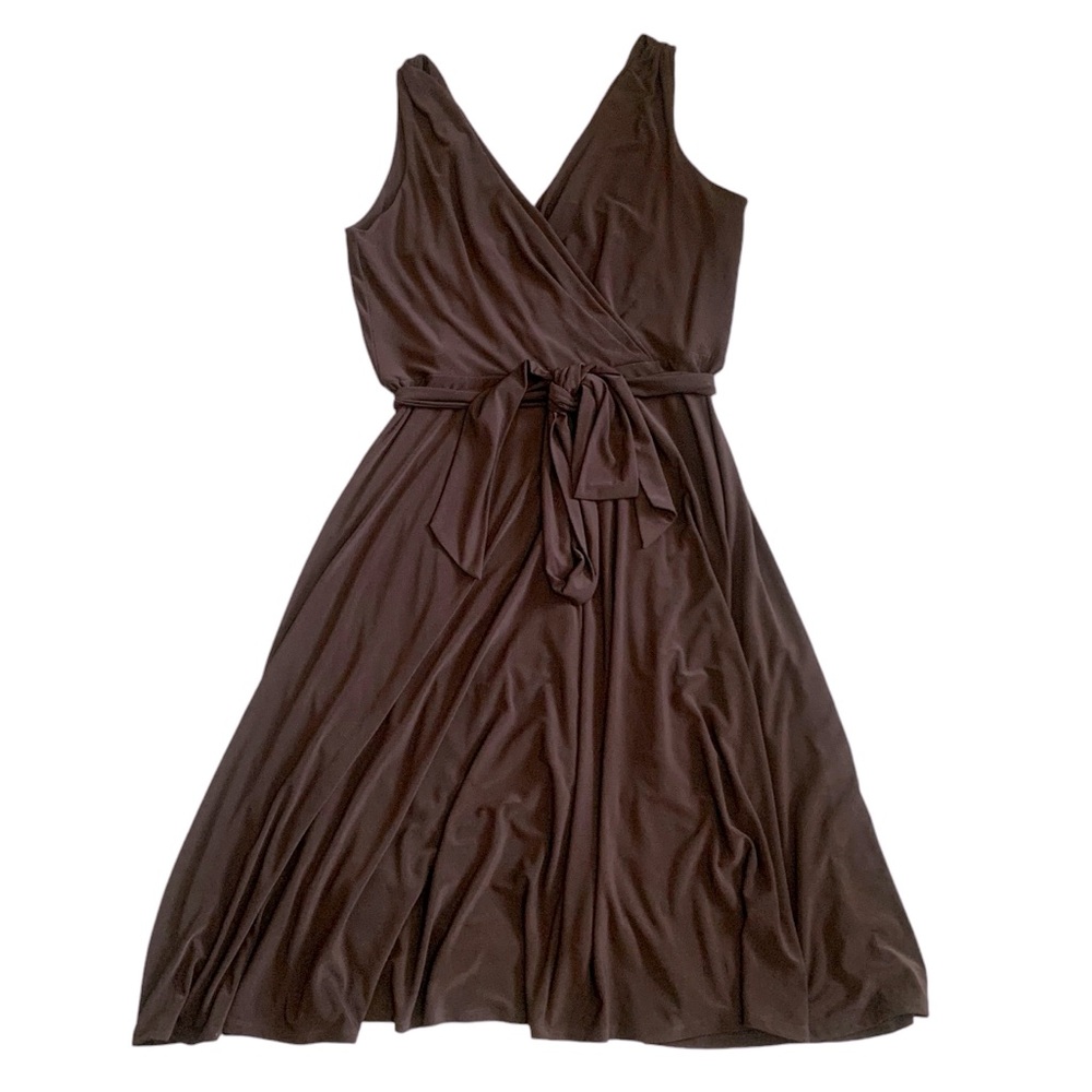 Lauren Ralph Lauren Plus Size Chocolate Brown Dress Size 16